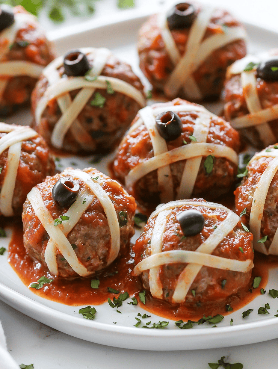 Spooky Good! Halloween Mummy Meatballs That Steal the Show