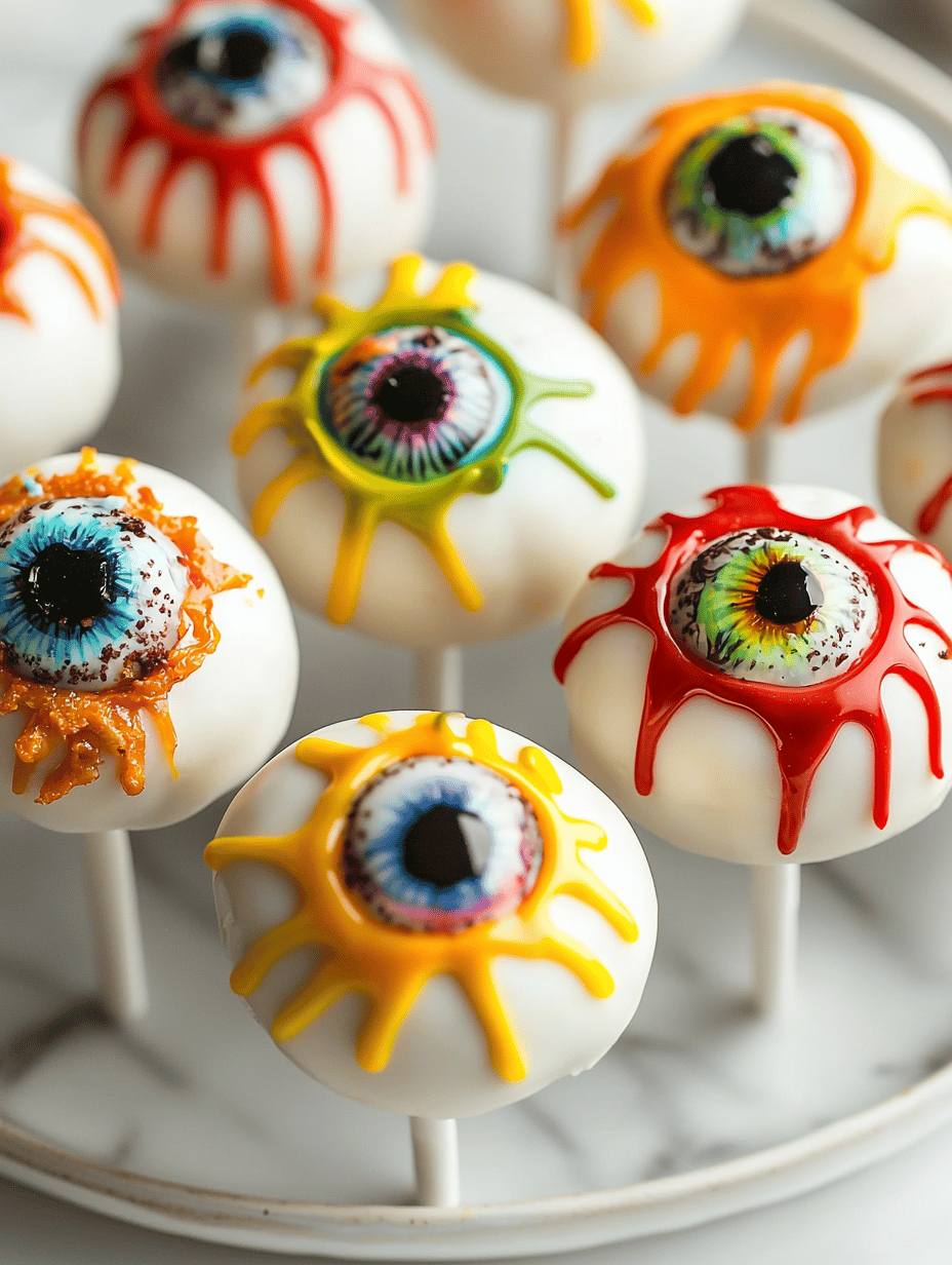 Spooky Delight: Halloween Monster Eyeball Cake Pops