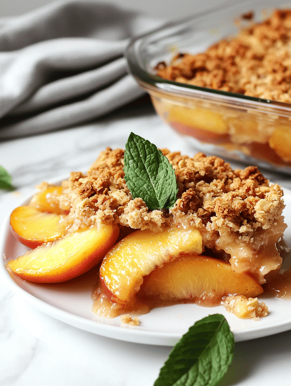 Peach Crisp Reinvented: A Hidden Gem for Summer Desserts