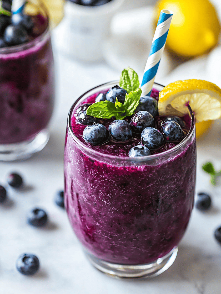 The Secret Ingredient for the Perfect Blueberry Slushie