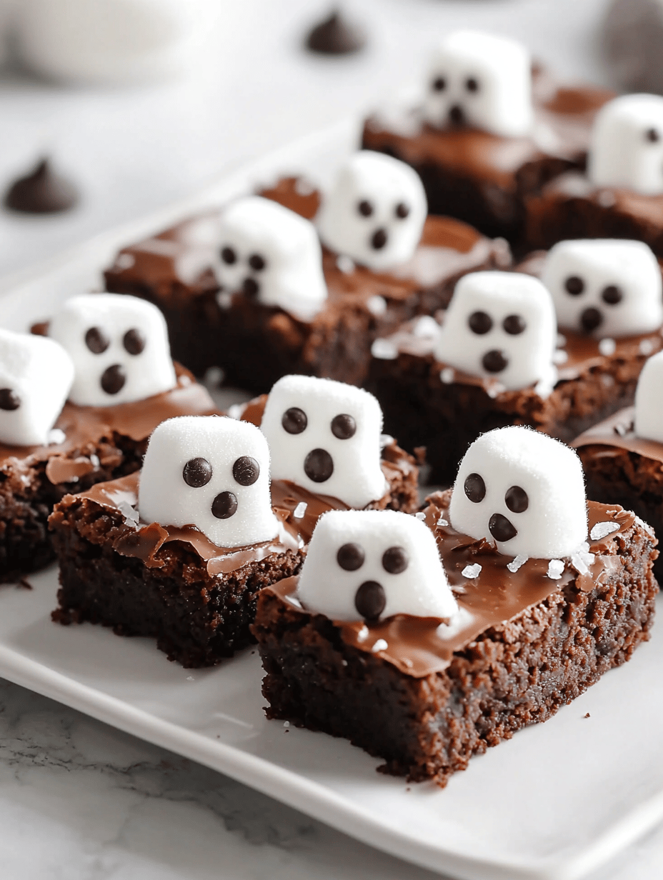 Spooky Delight: Halloween Ghost Brownies