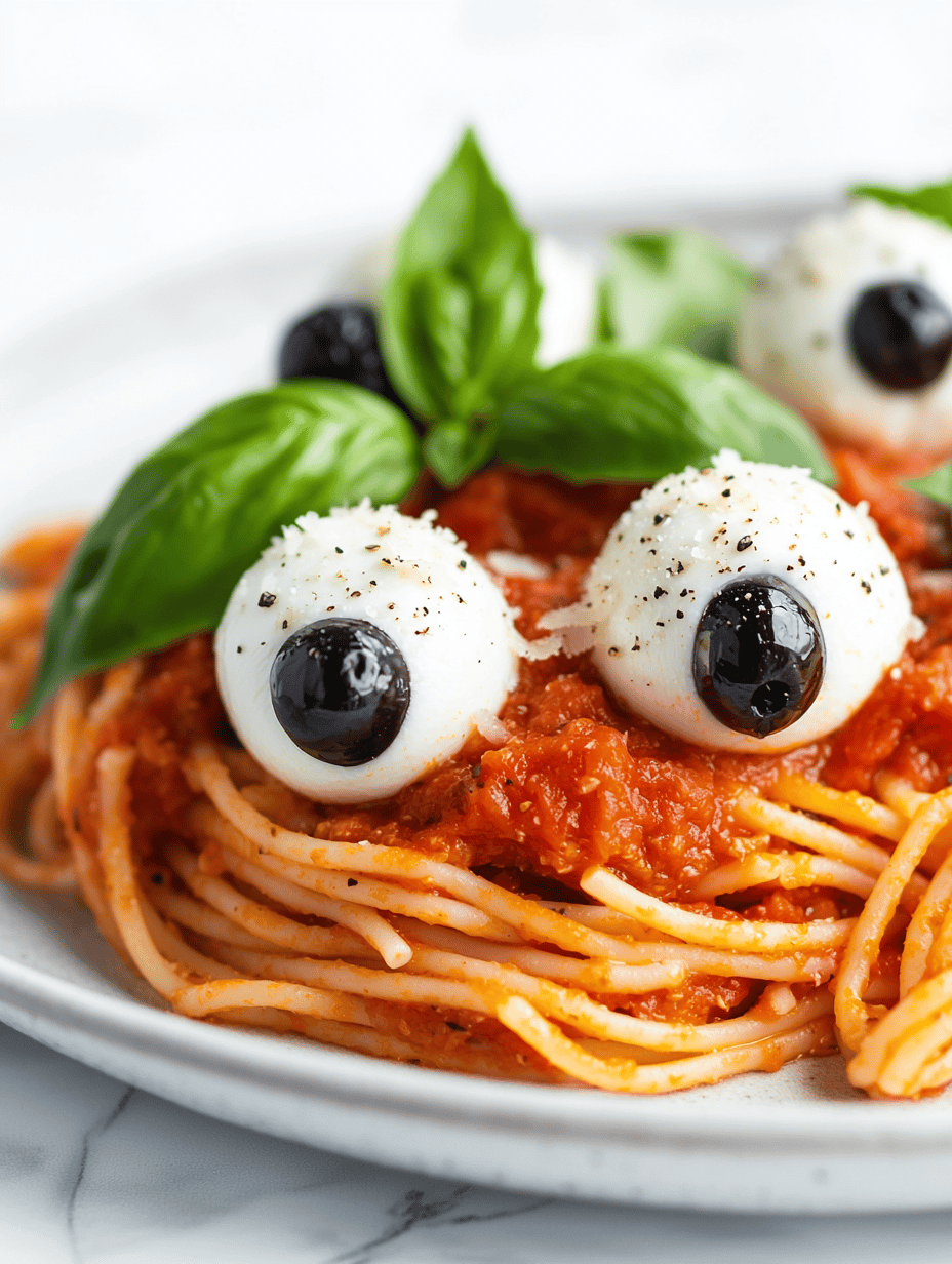 Creep Your Dinner with Halloween Eyeball Pasta!