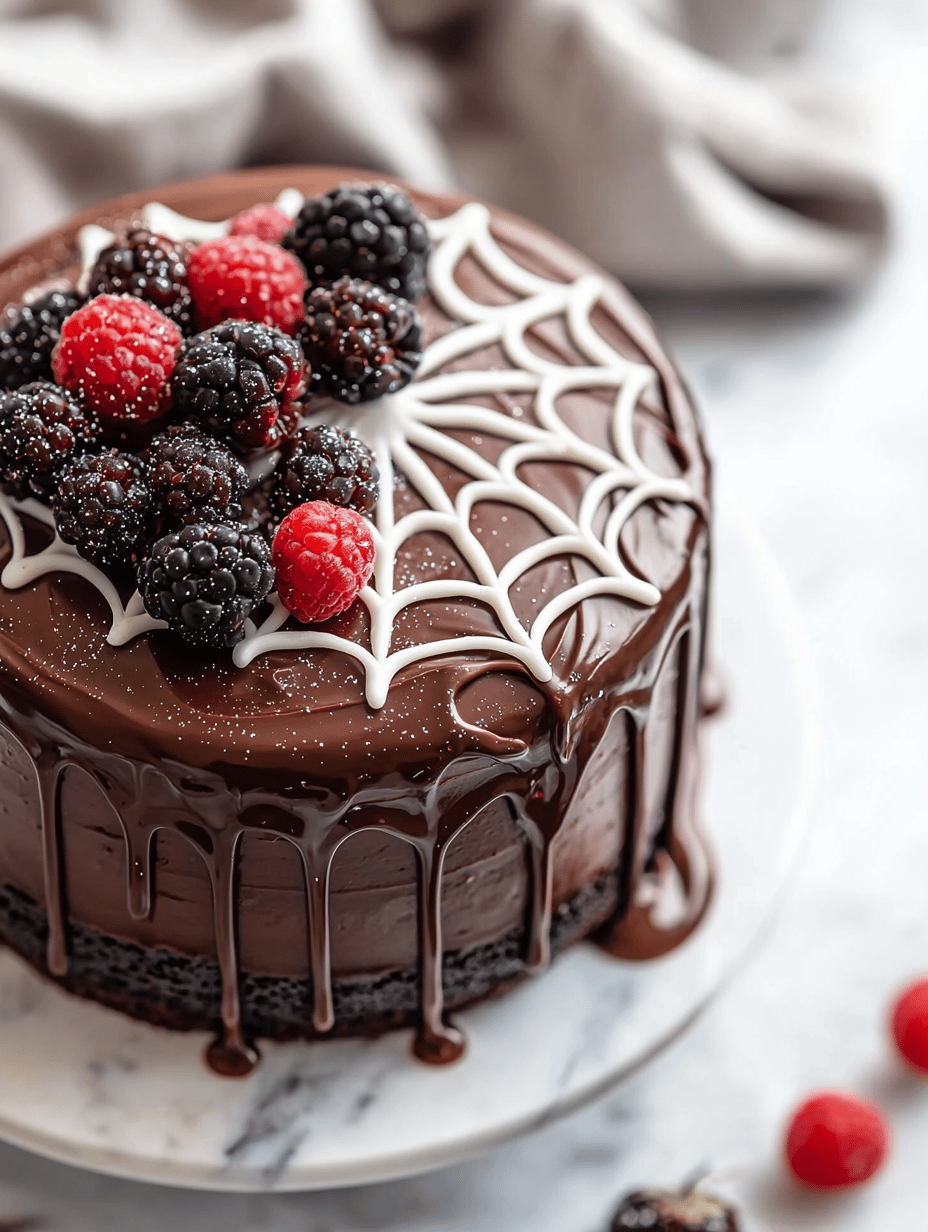 Spooky Spider Web Cake: A Halloween Showstopper