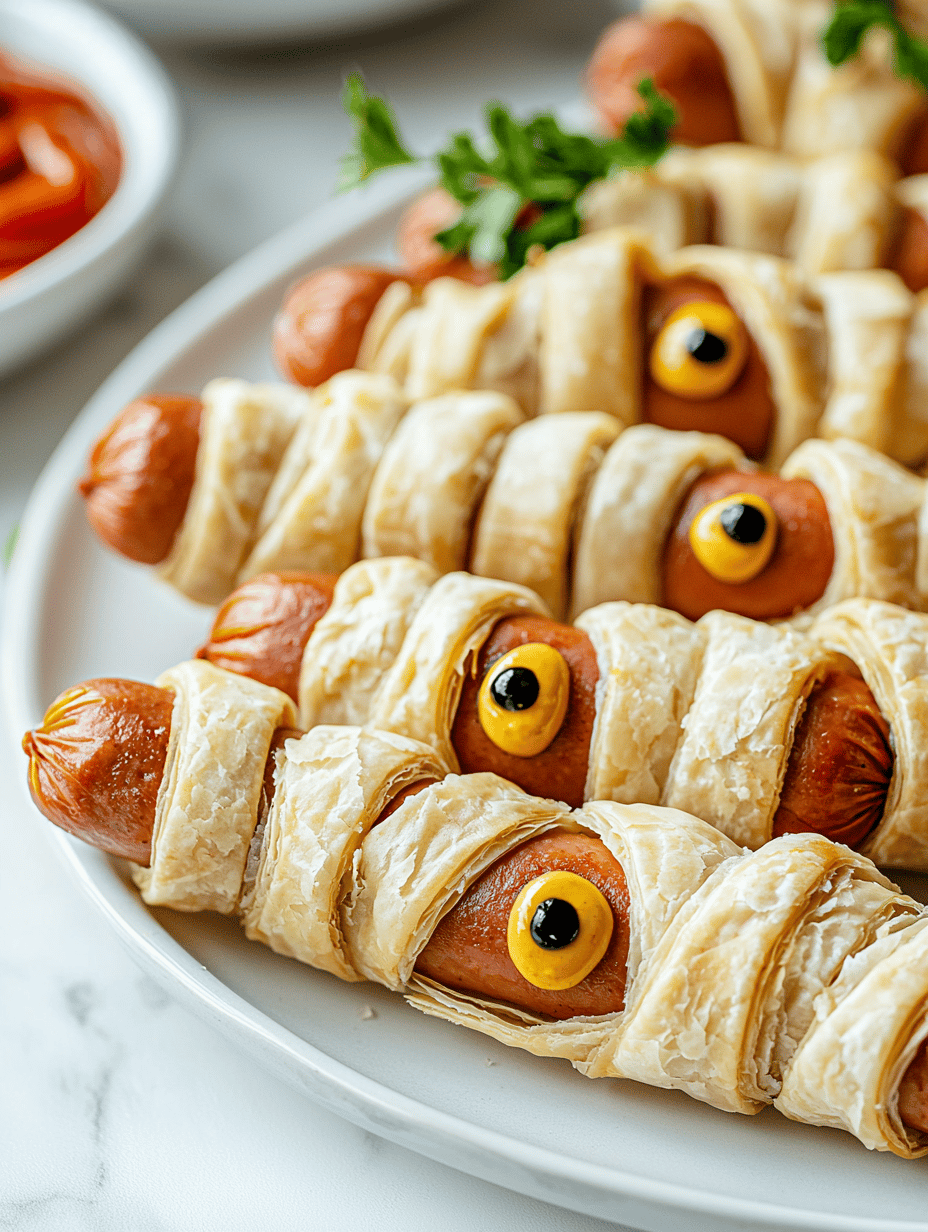 Spooky Delight: Halloween Mummy Hot Dogs