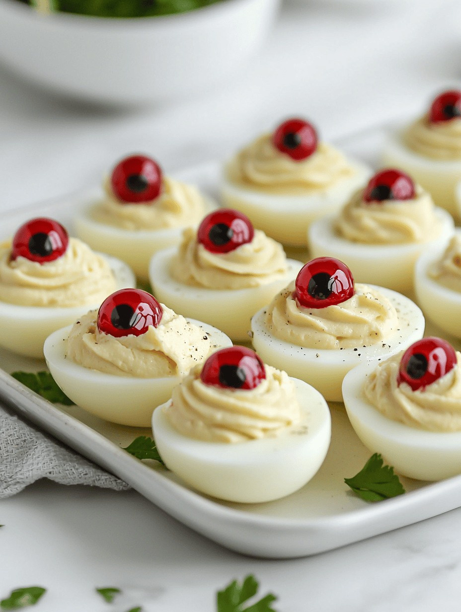 Spooky Gourmet: Halloween Deviled Egg Eyeballs That Wow
