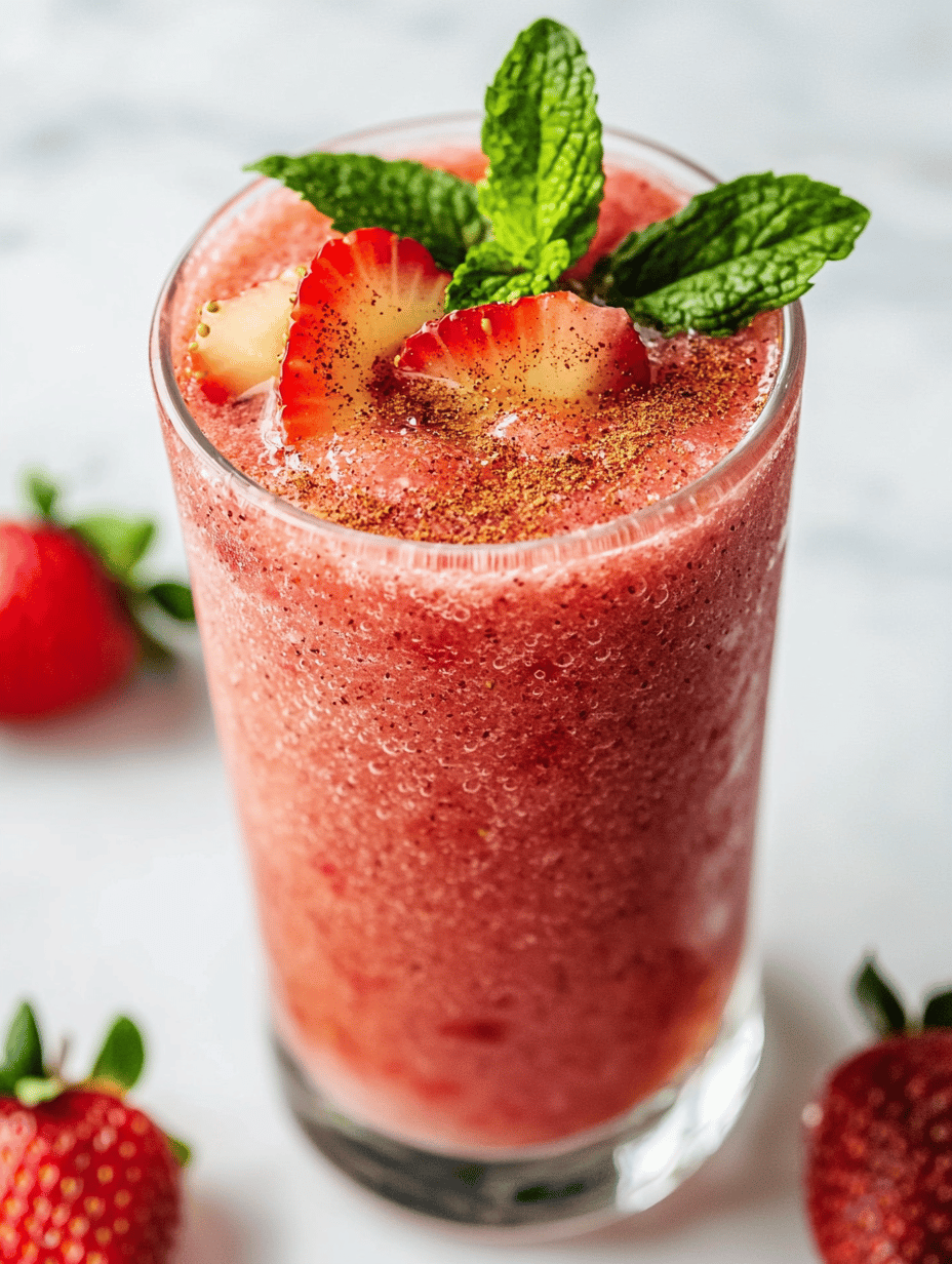 Chill Out with an Unusual Strawberry Slushie Twist