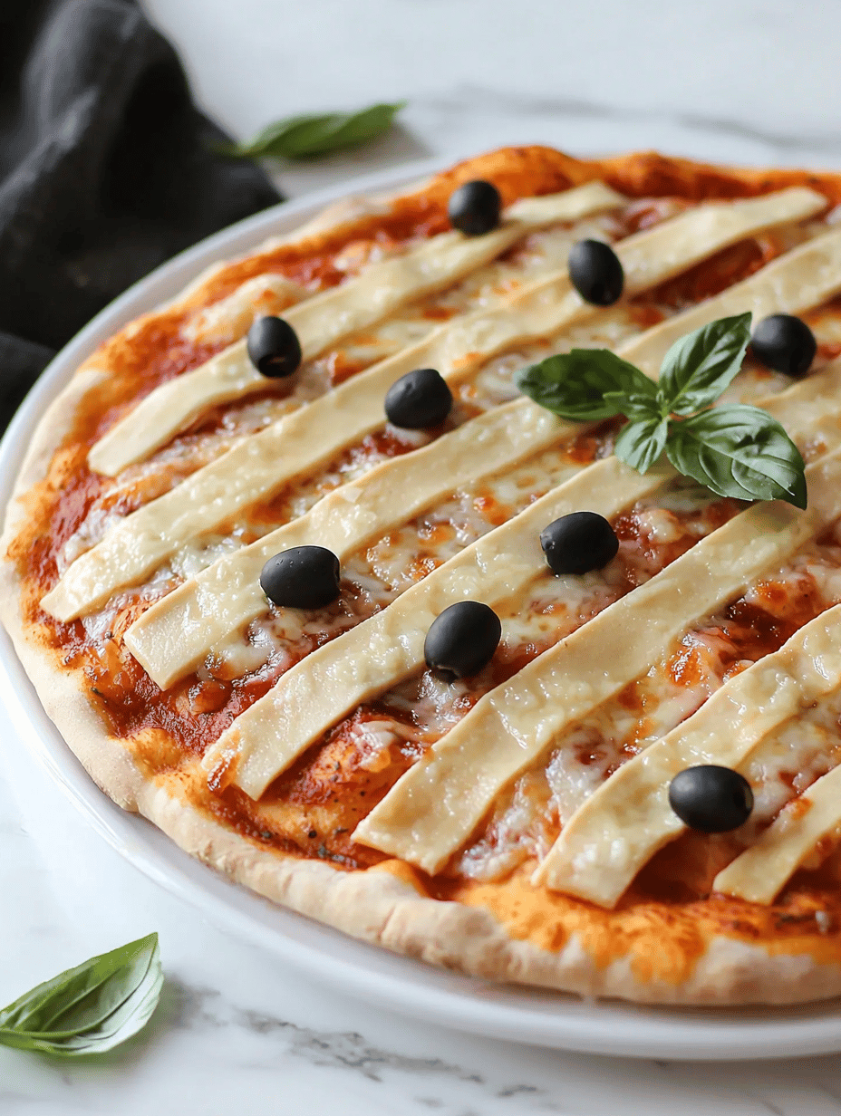 Spooky Snack Attack: The Halloween Mummy Pizza