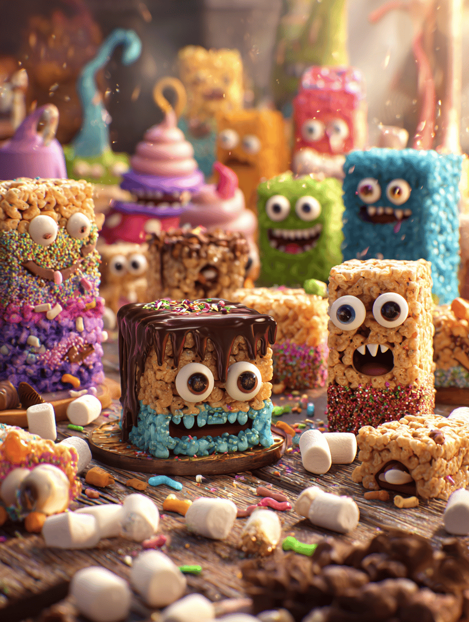 Monster Rice Krispie Treats: A Crispy, Gooey Adventure