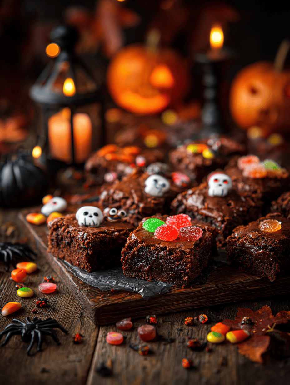 Spooky-Sweet Halloween Brownies with a Twisted Edge