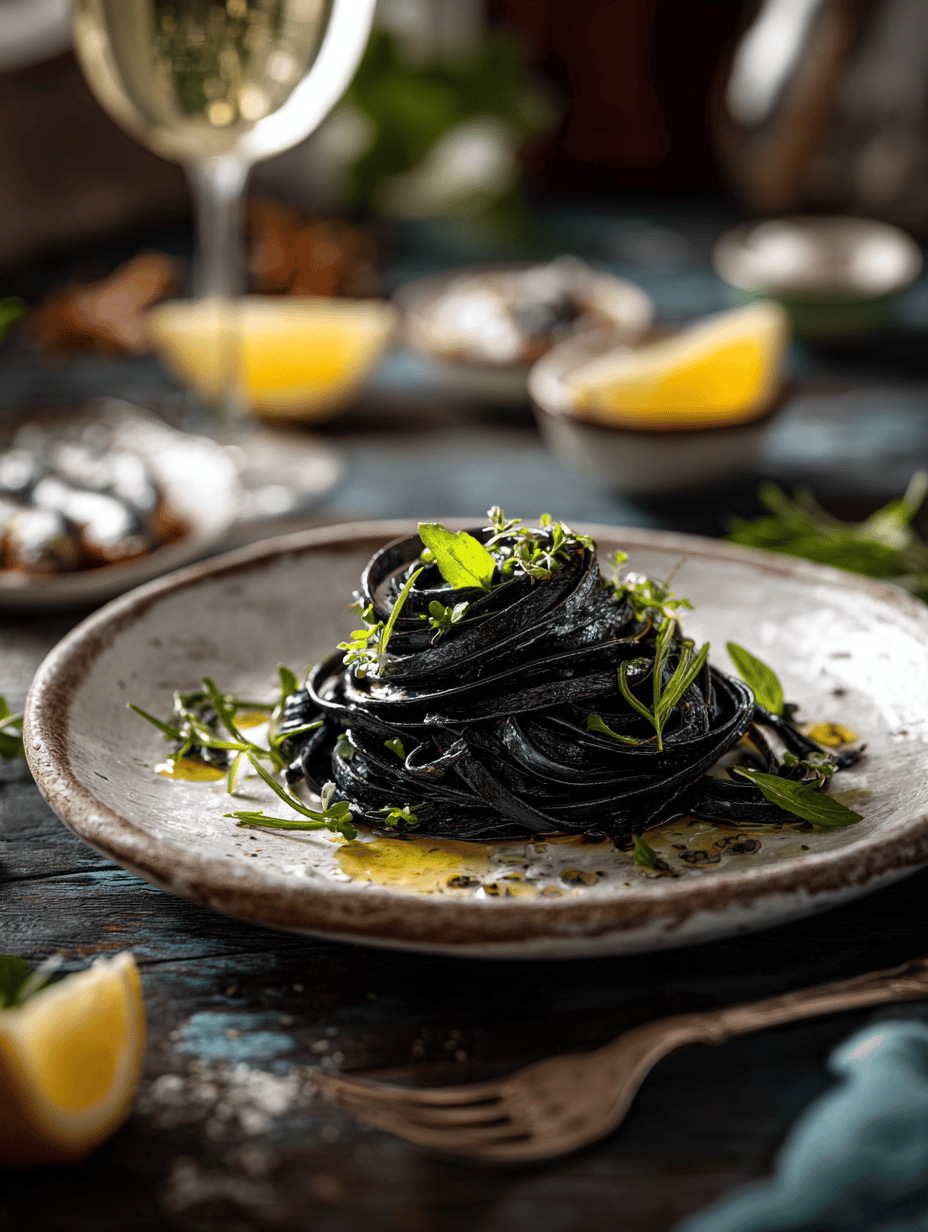Black Pasta with Squid Ink: An Understated Elegance from the Deep